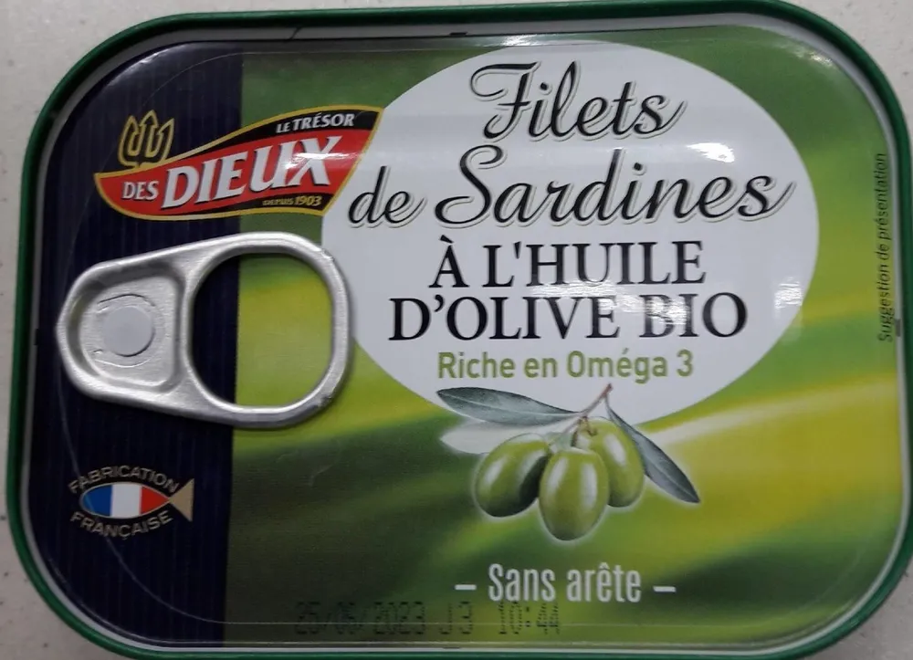 Filets de sardines à l'huile d'olive