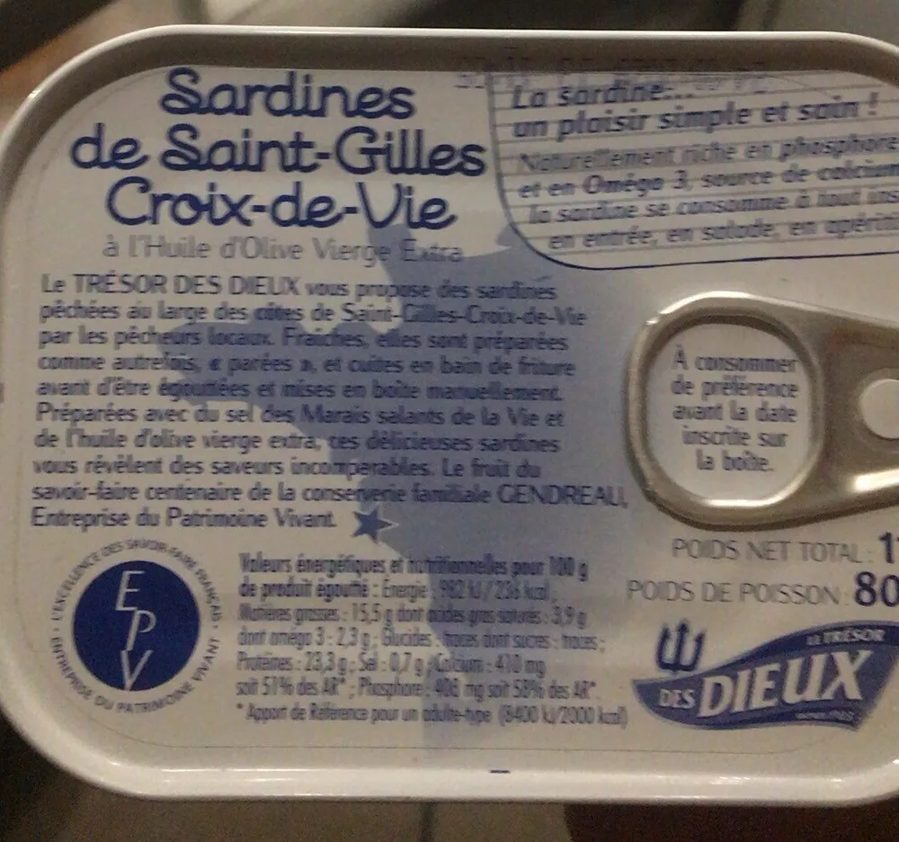 Sardines de saint-gilles