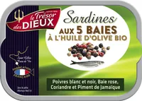 Sardines aux 5 baies et à l'huile d'olive BIO