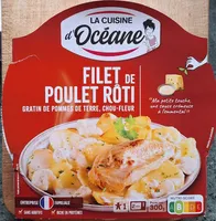 Filet de Poulet Gratin pommes de terre chou-fleur