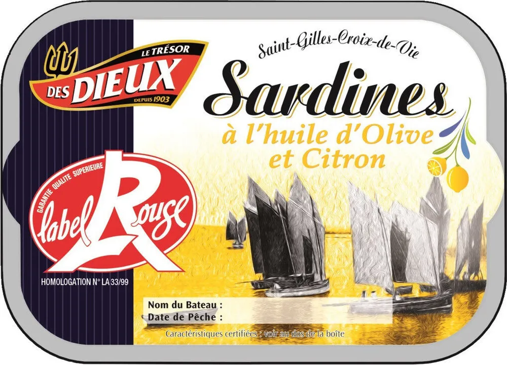 Sardines à l'huile olive et citron