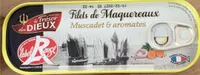 Filets de maquereaux au muscadet et aromate Le Trésor des Dieux