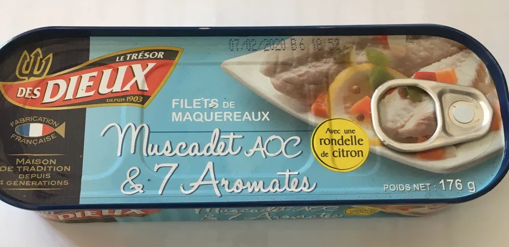 Filets de maquereaux muscadet et 7 aromates