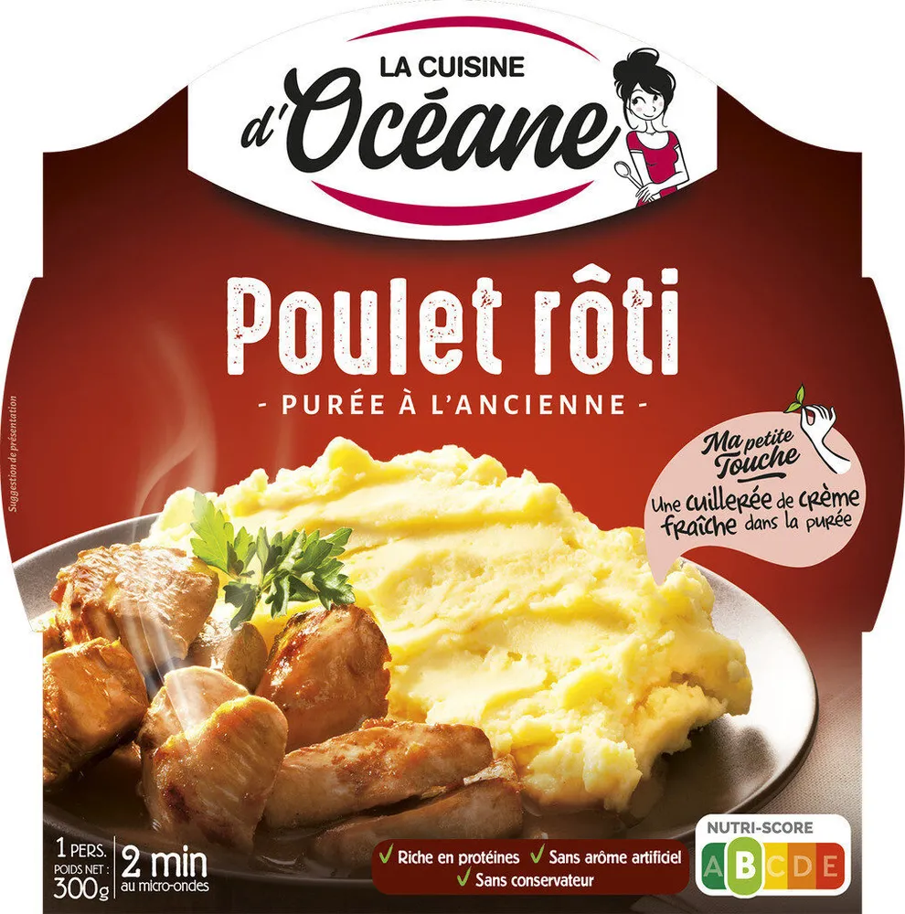 Poulet rôti et sa purée à l'Ancienne
