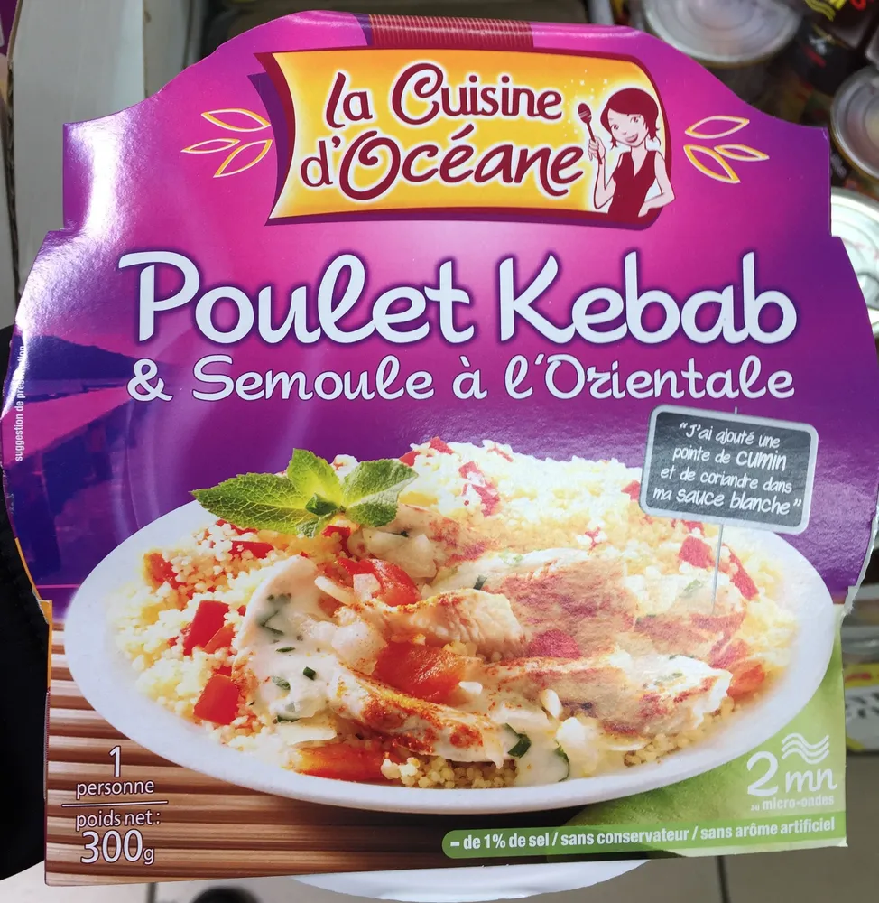 Poulet Kebab & Semoule à l'Orientale