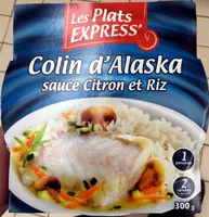 Colin d'Alaska sauce Citron et Riz