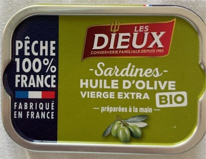Sardines à l’huile d’olive bio