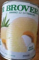 Tranches d'ananas qualité pâtissière
