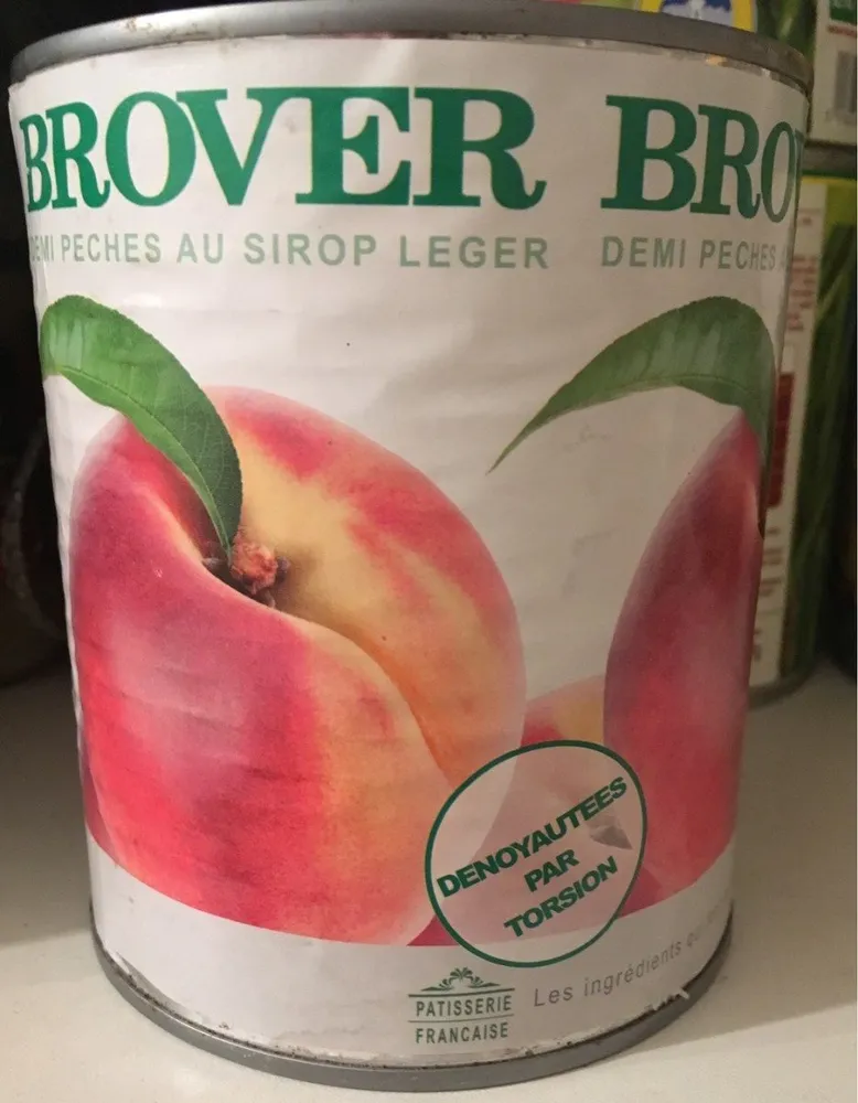 Demi peches au sirop leger