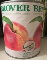 Demi peches au sirop leger