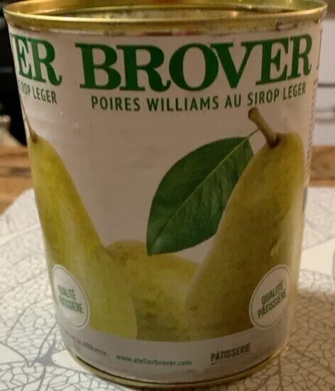 Poires Williams au sirop léger