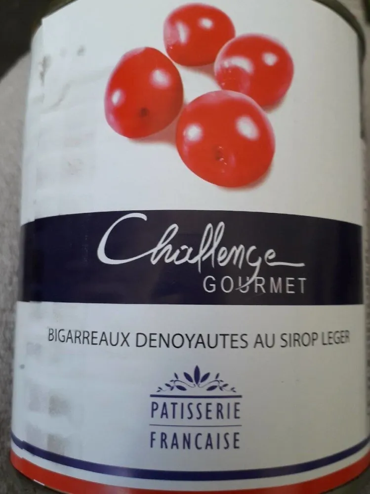 Bigarreaux dénoyautées au sirop léger