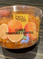 Cubes oranges confites