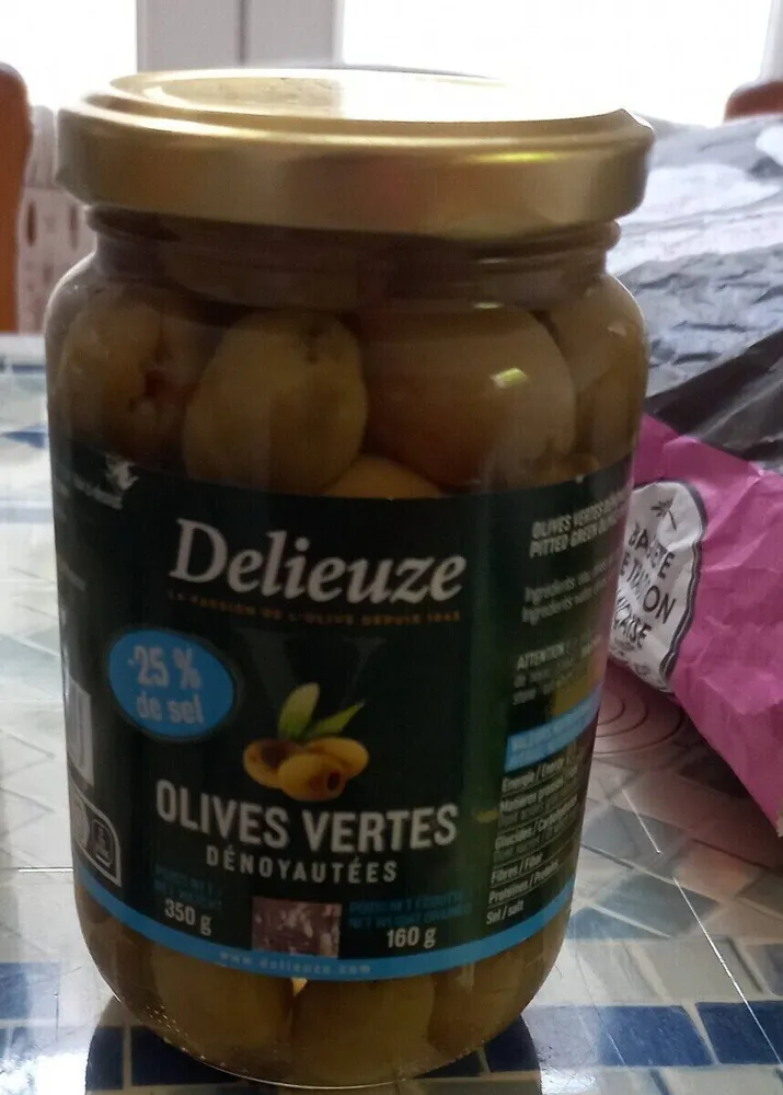 Olives vertes dénoyautées