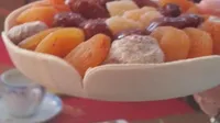 Corbeille ronde de fruits sec