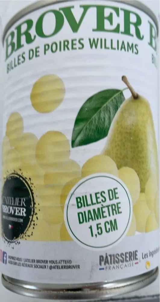Billes de poires willims