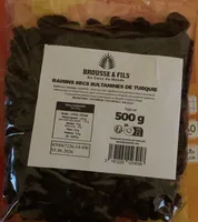 RAISINS SECS SULTANINES DE TURQUIE