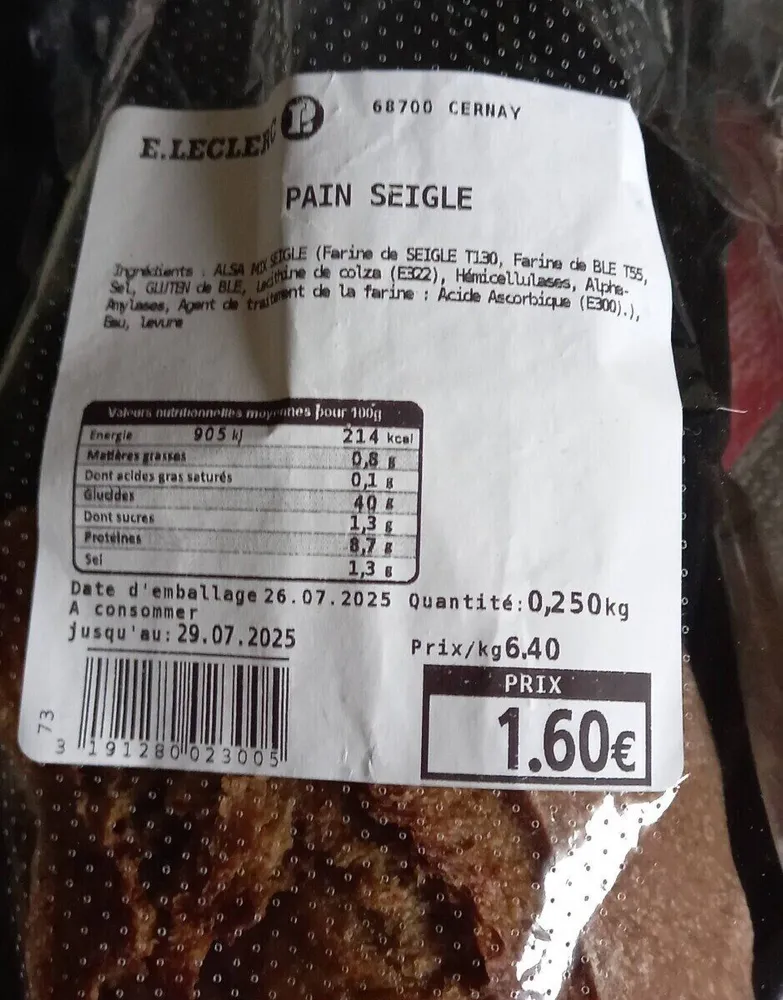 Pain au seigle