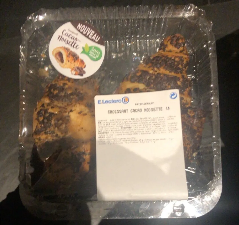 Croissant cacao noisette