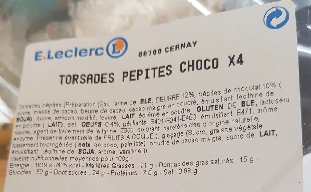 TORSAFRS PEPITES CHOCO