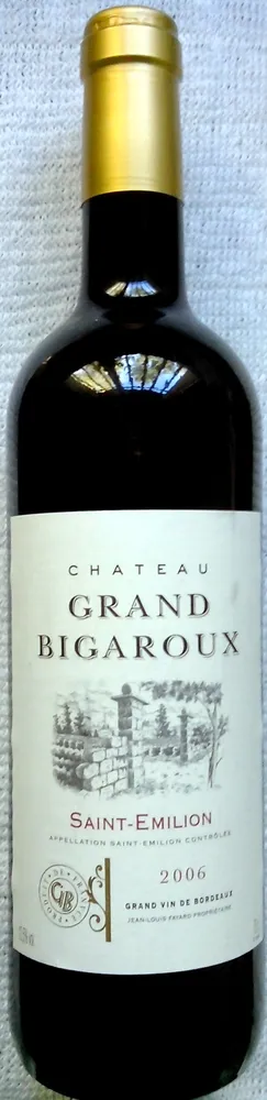 Château GRAND BIGAROUX - Saint-Emilion 2006
