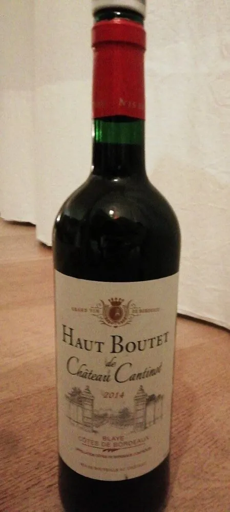 Vin rouge Haut Boutet de Château Cantinet 2014