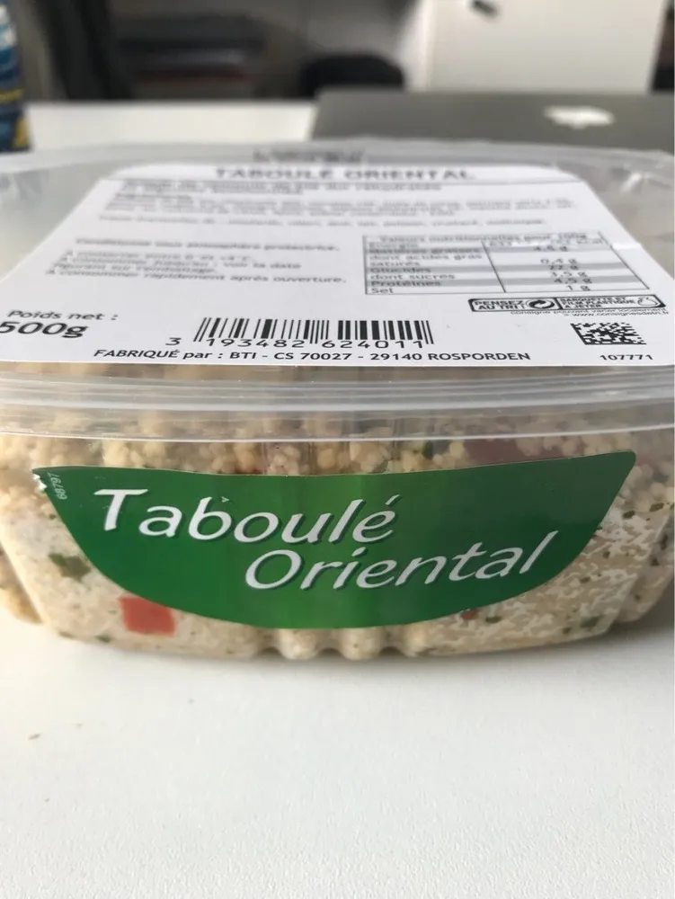 Taboulé orential