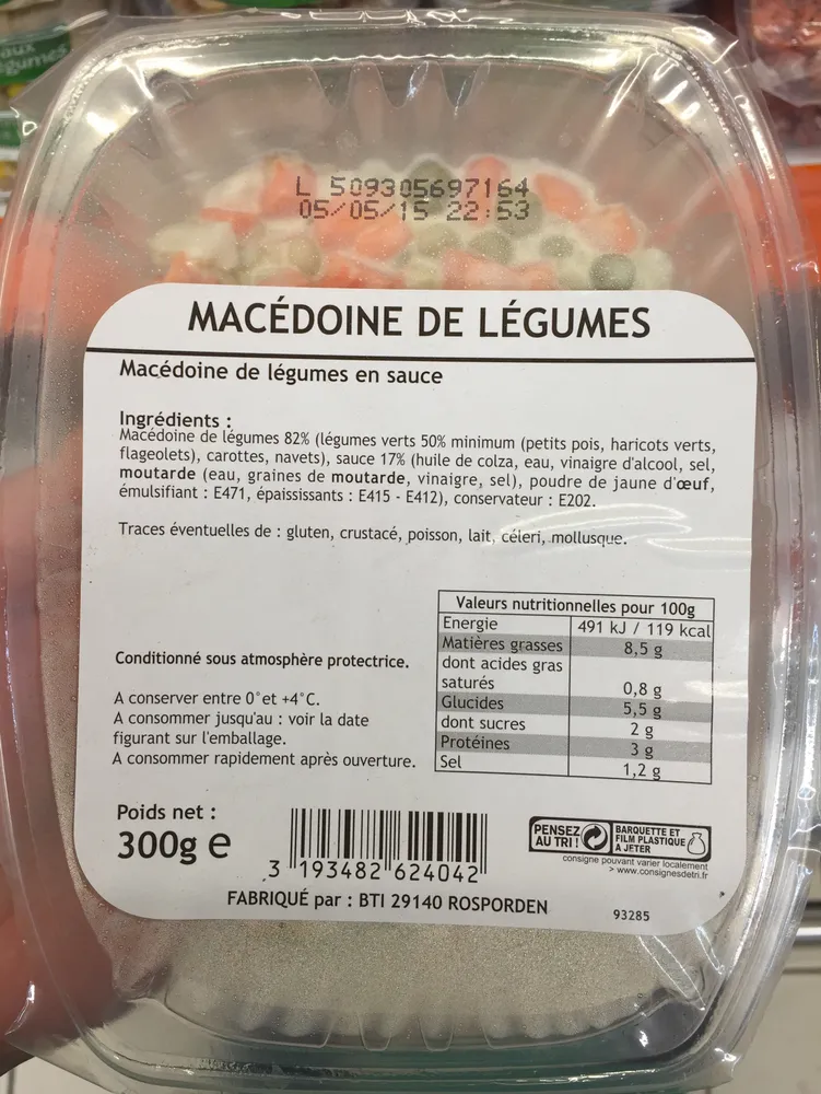 Macédoine de Légumes - mayonnaise