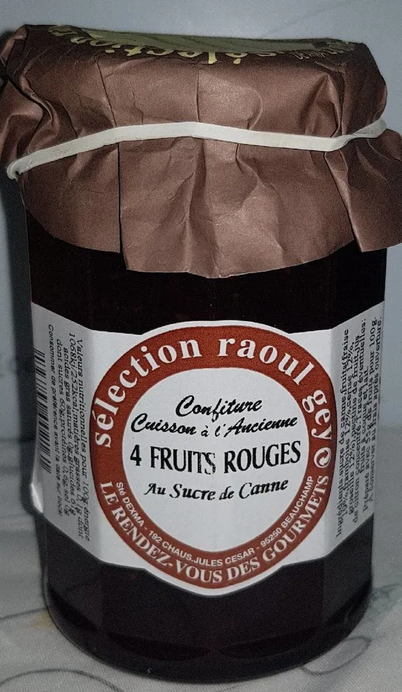 Confiture 4 fruit rouges