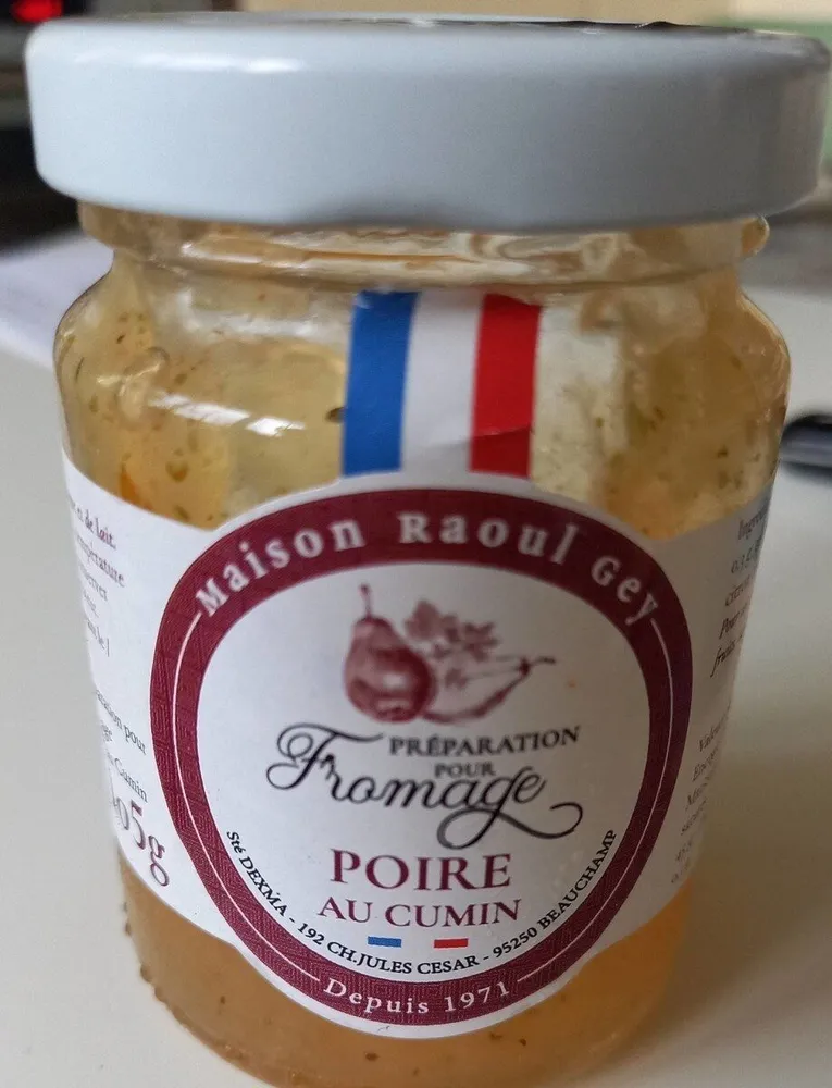 Préparation pour fromage poire au cumin