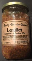 Lentilles cuisinées a la graisse d'oie