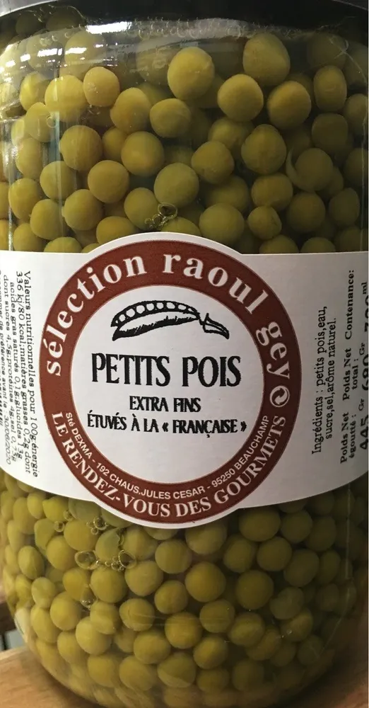 Petits pois extrafins