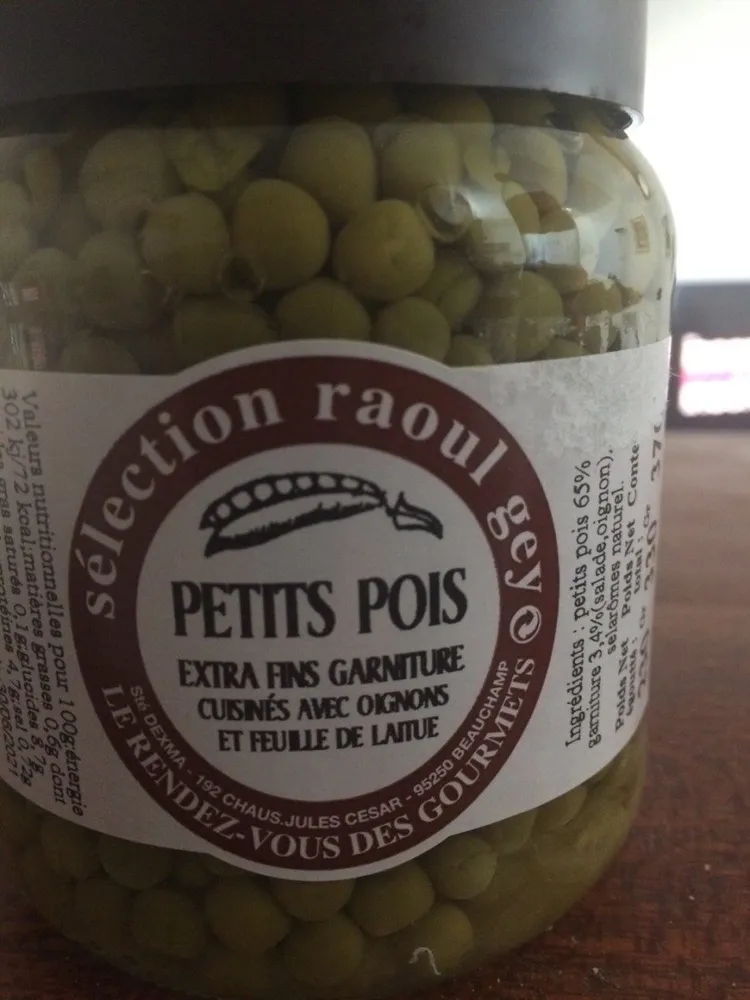 Petits Pois cuisinés