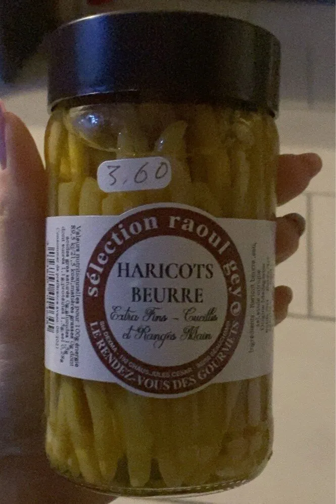 Harricots beurre raoul gey