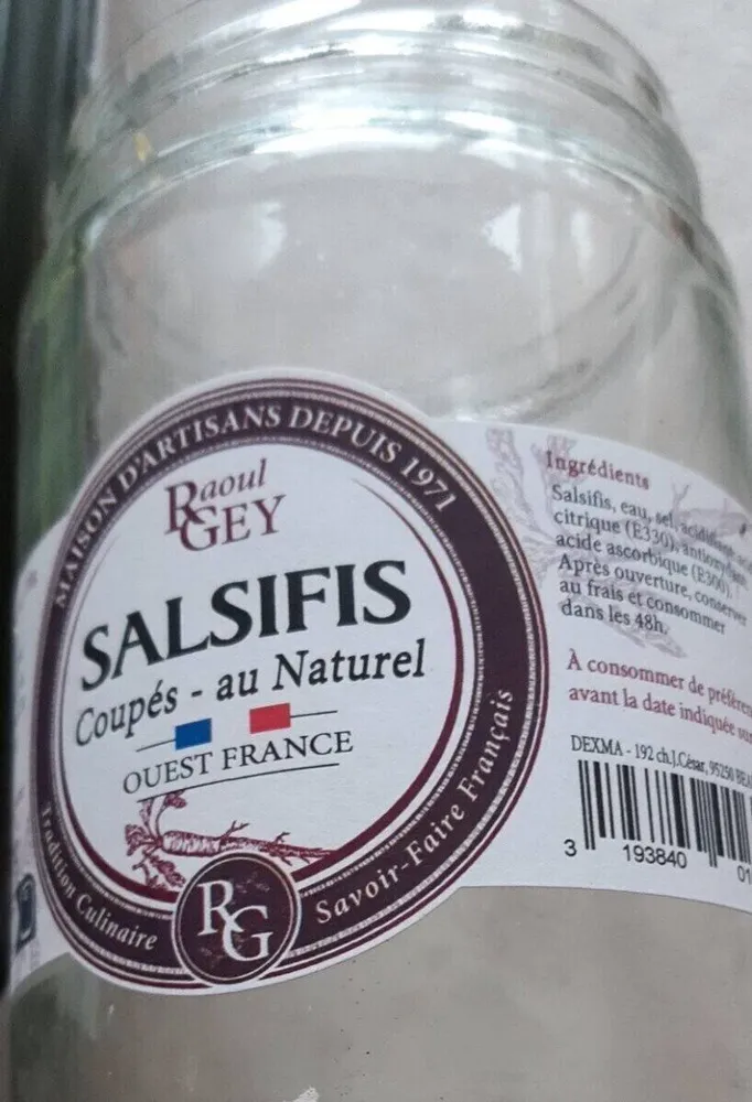 Salsifis coupés- au naturel