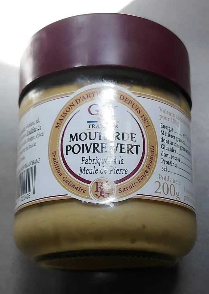 Moutarde poivre vert