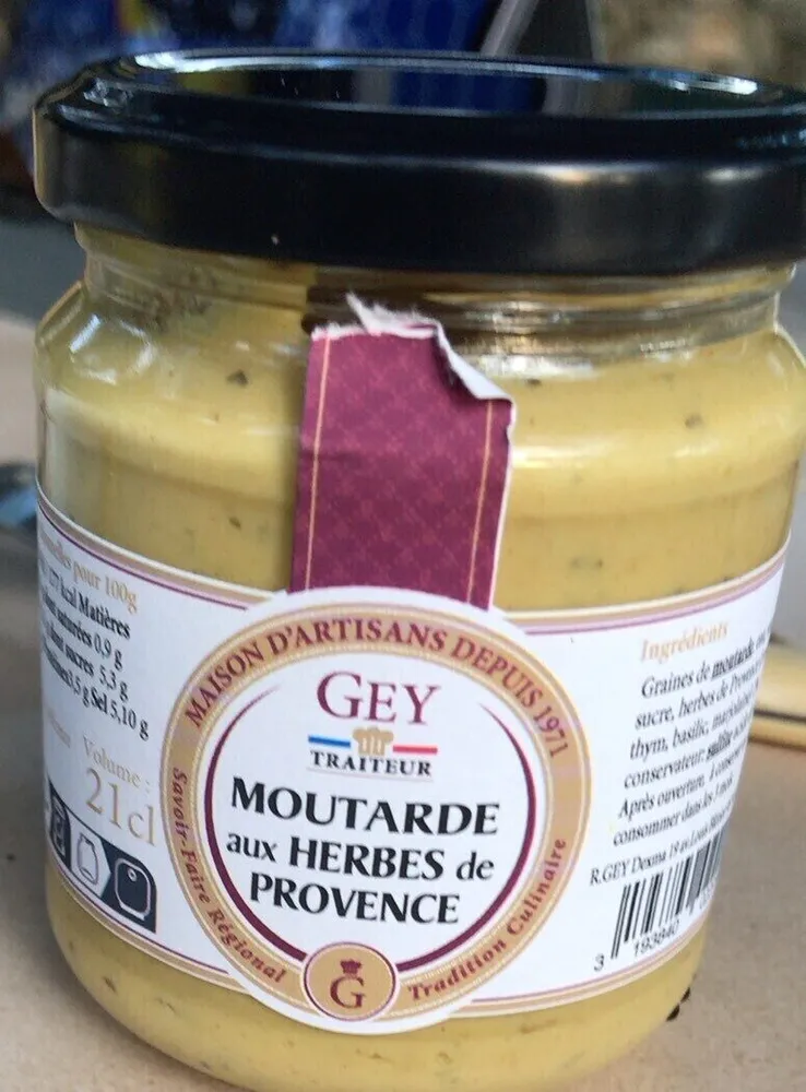 Moutarde aux herbes de Provence