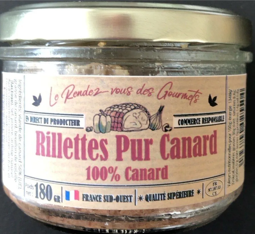 Rillettes pur canard
