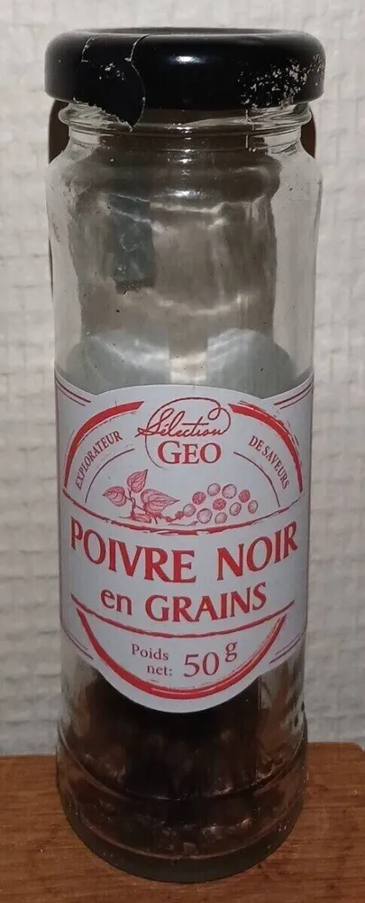 Poivre noir en Grains