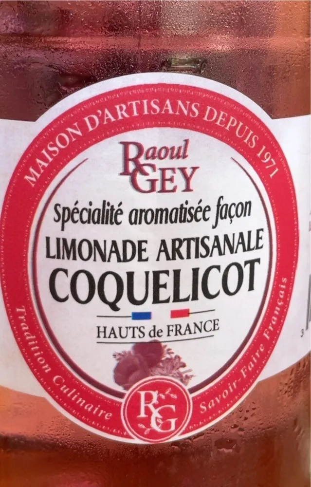 Limonade artisanale COQUELICOT