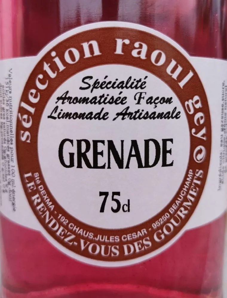 Limonade à la Grenade sélection Raoul Gey