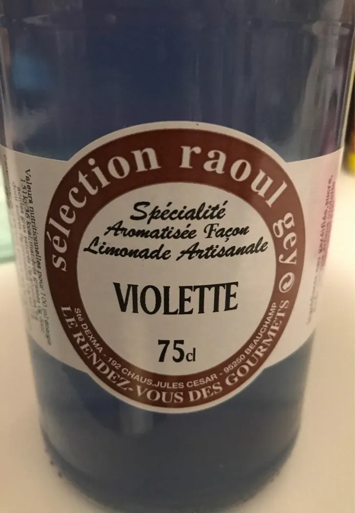 Eau Gazeuse à La Violette