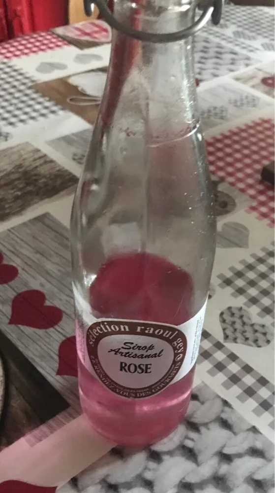 Sirop artisanal rose