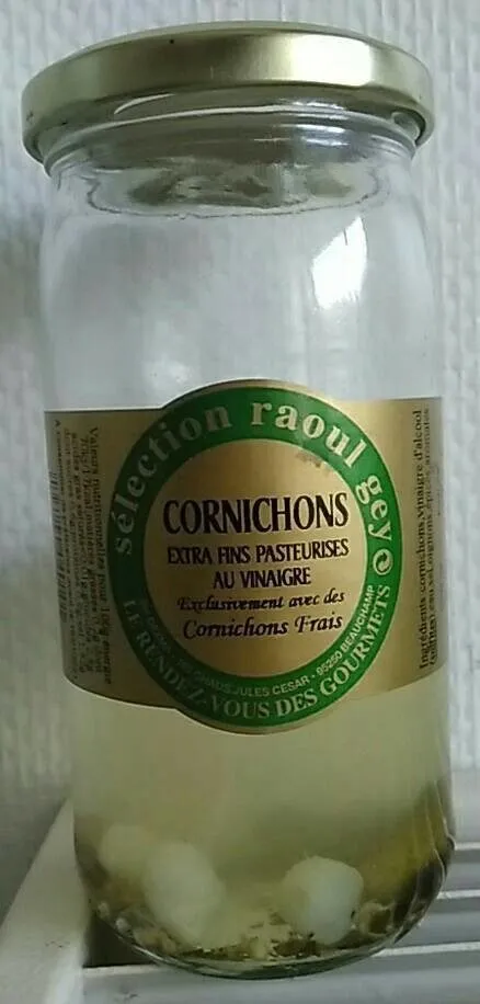 Cornichons extra fins pasteurisés au vinaigre
