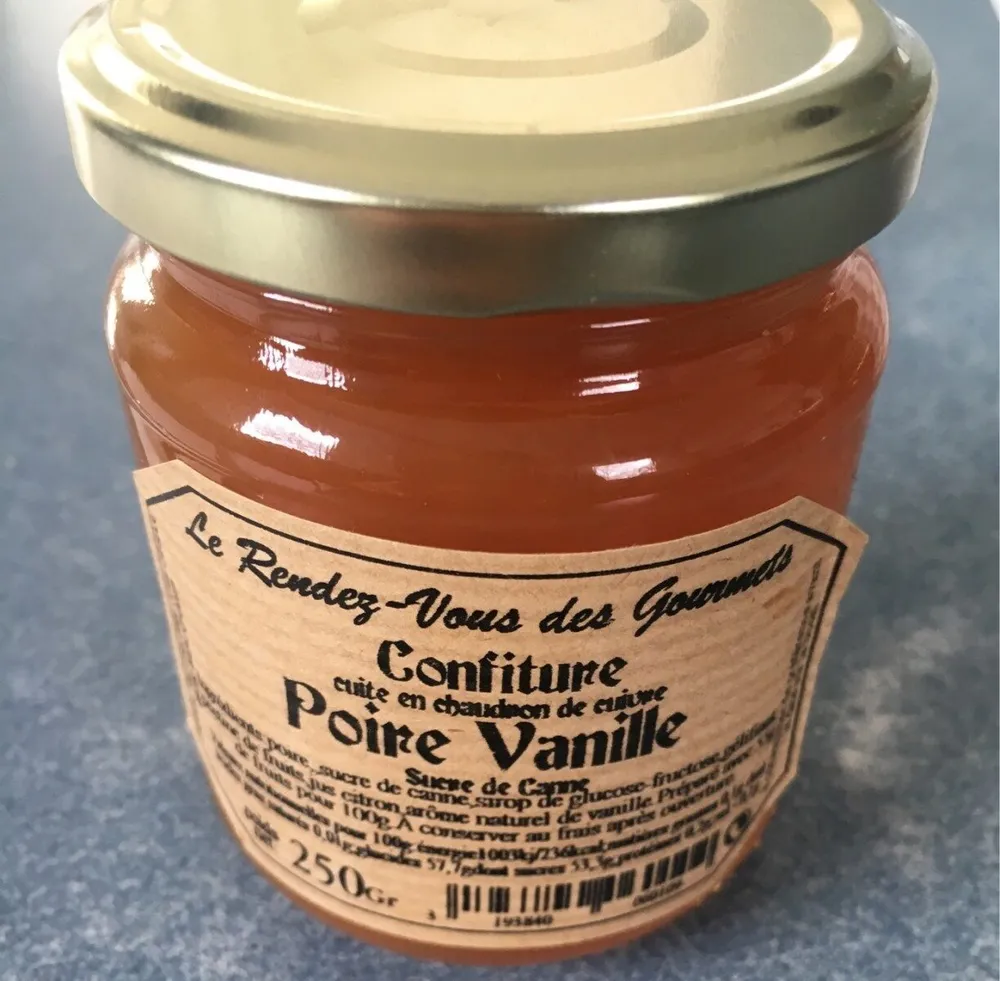 Confiture poire vanille