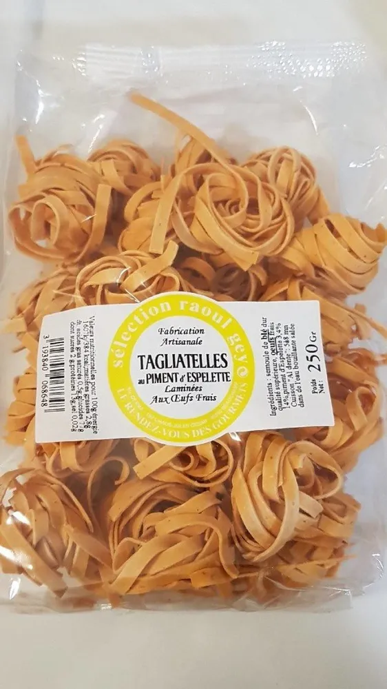 Tagliatelles au piment d'espelette