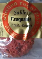 Sablés craquants fruits rouges