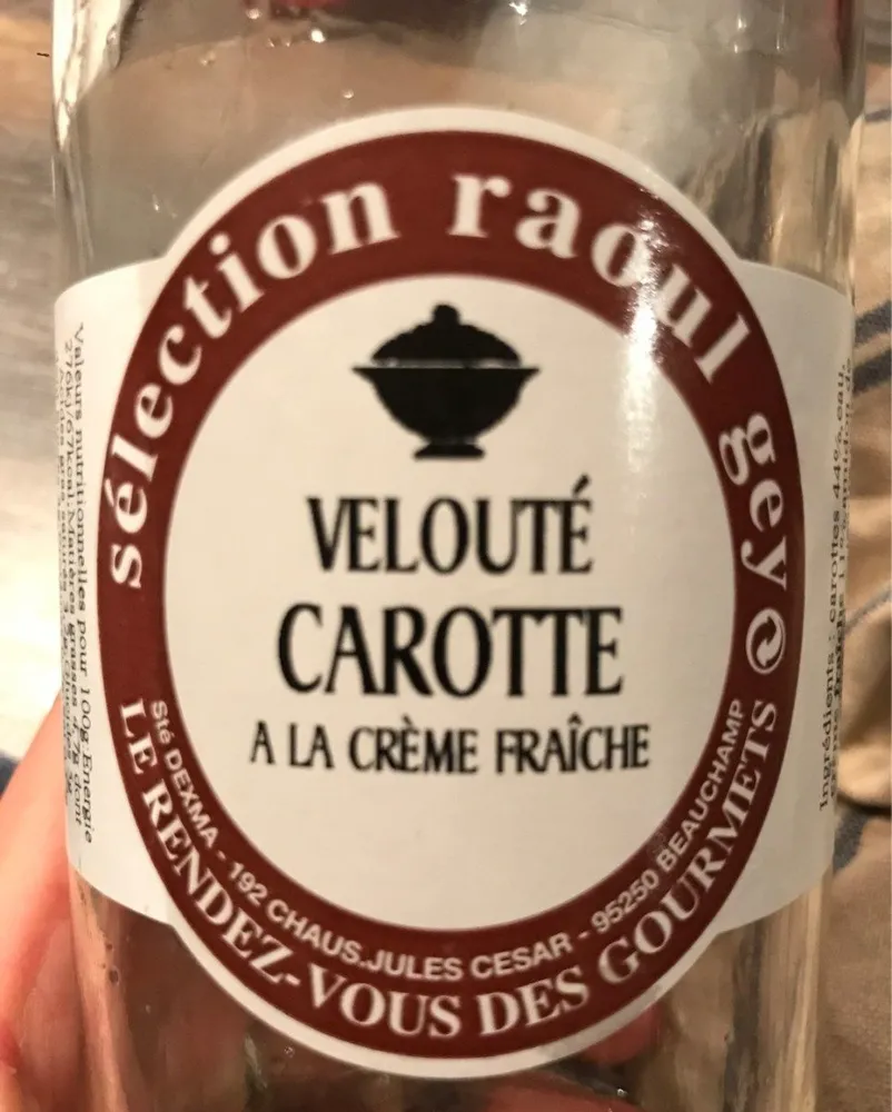 Velouté de carotte