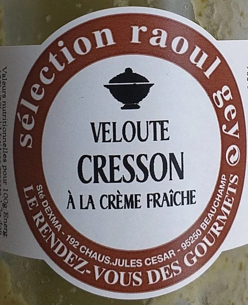 Velouté cresson à la crème fraîche