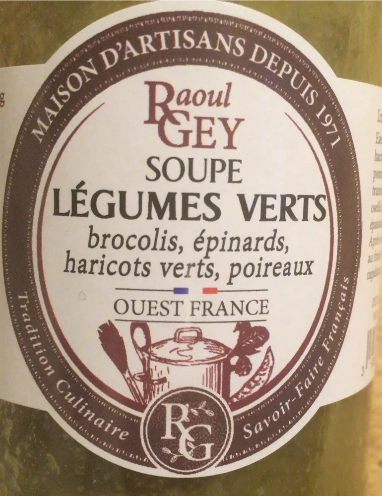 Soupe legumes verts